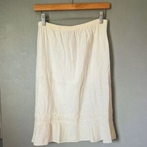 Chic Cream A-Line Skirt